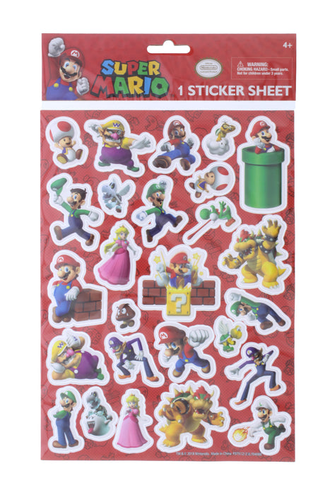 Super Mario 3D Sticker Sheet