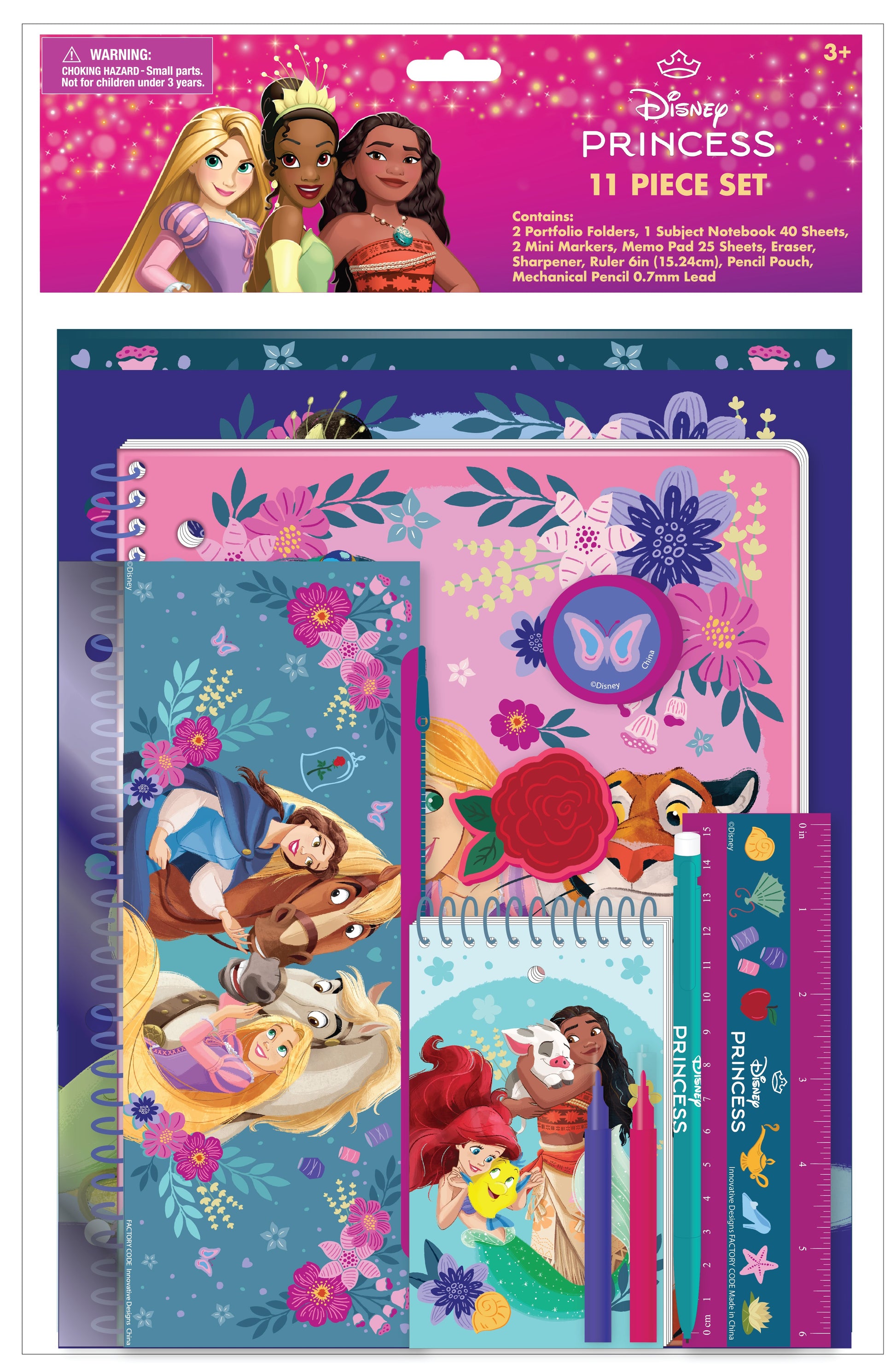 Disney Princess (11 Piece) Stationery Set
