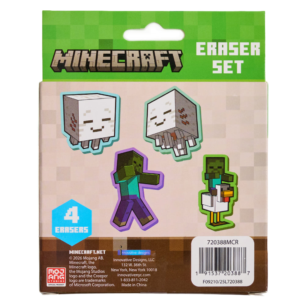 Minecraft Eraser Set