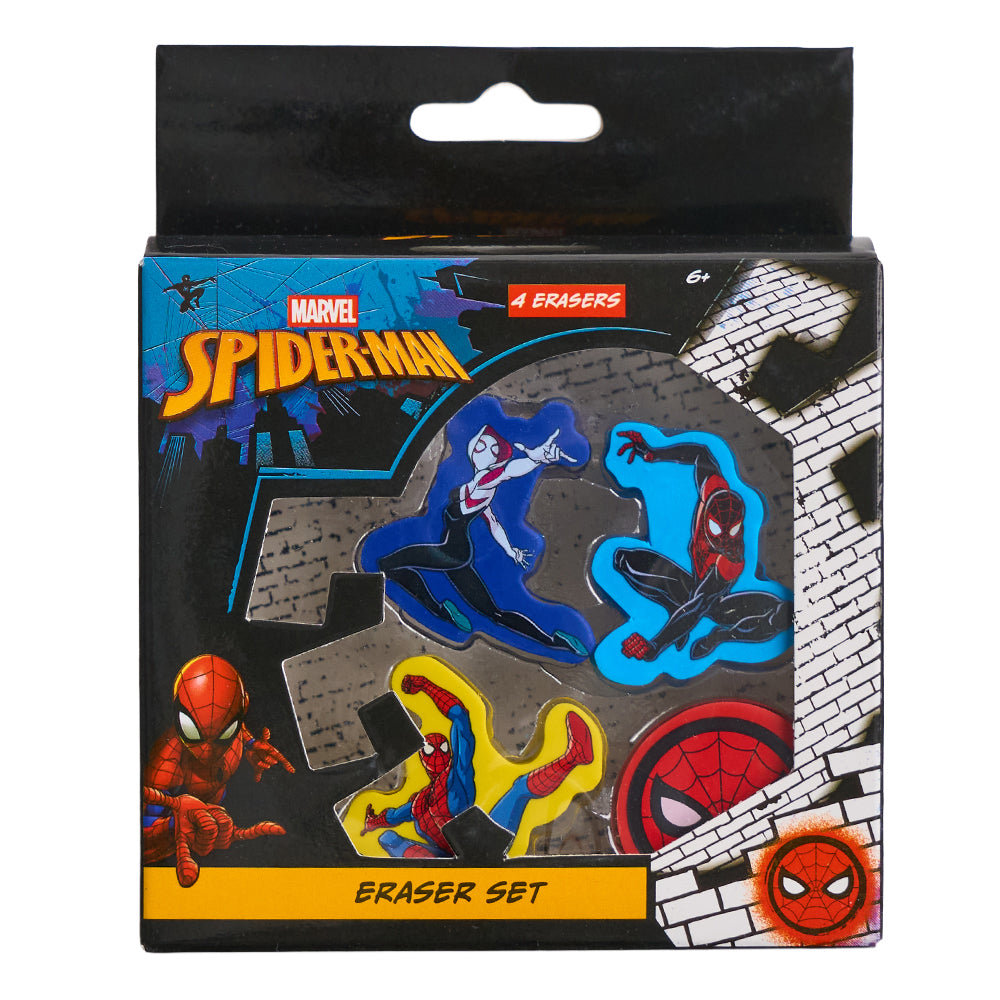 Spiderman Eraser Set
