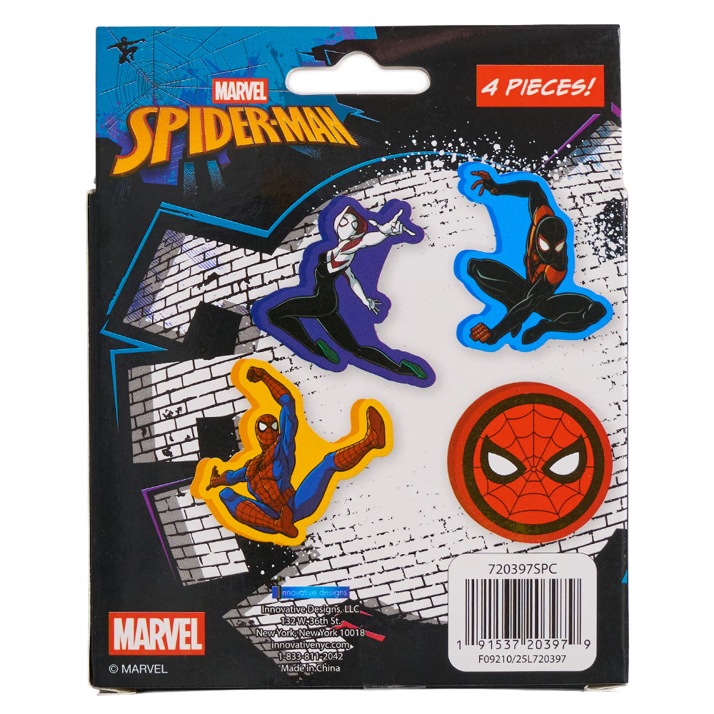 Spiderman Eraser Set