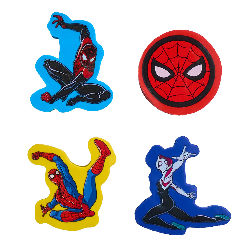Spiderman Eraser Set