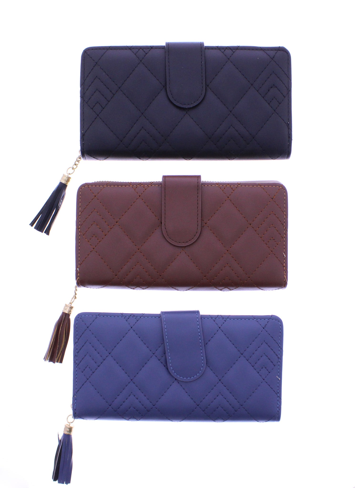 Snap Closure Quilted Waller