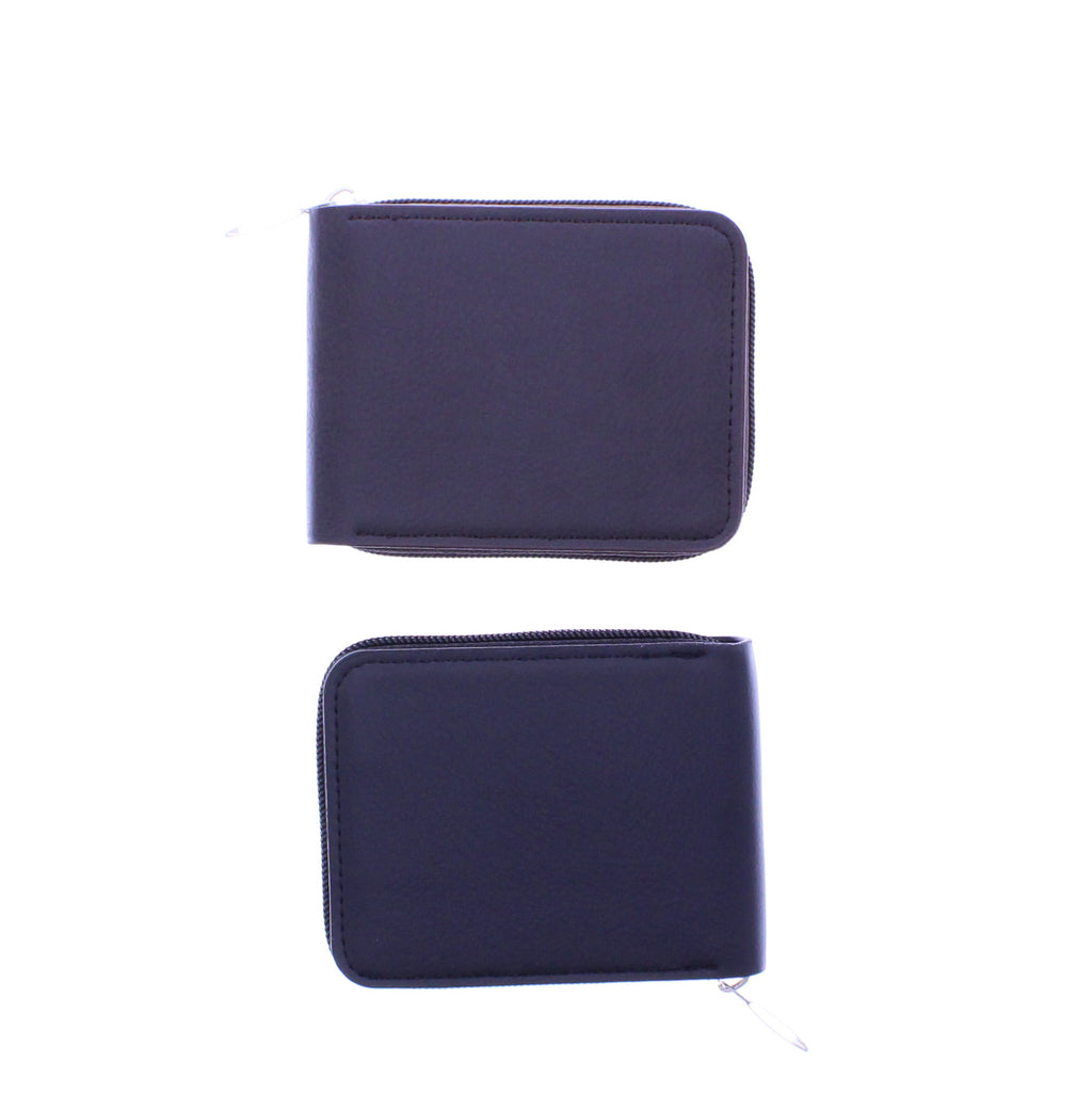 Bi Fold Zipper Wallet