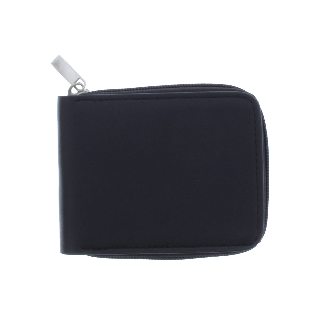 Bi Fold Zipper Wallet