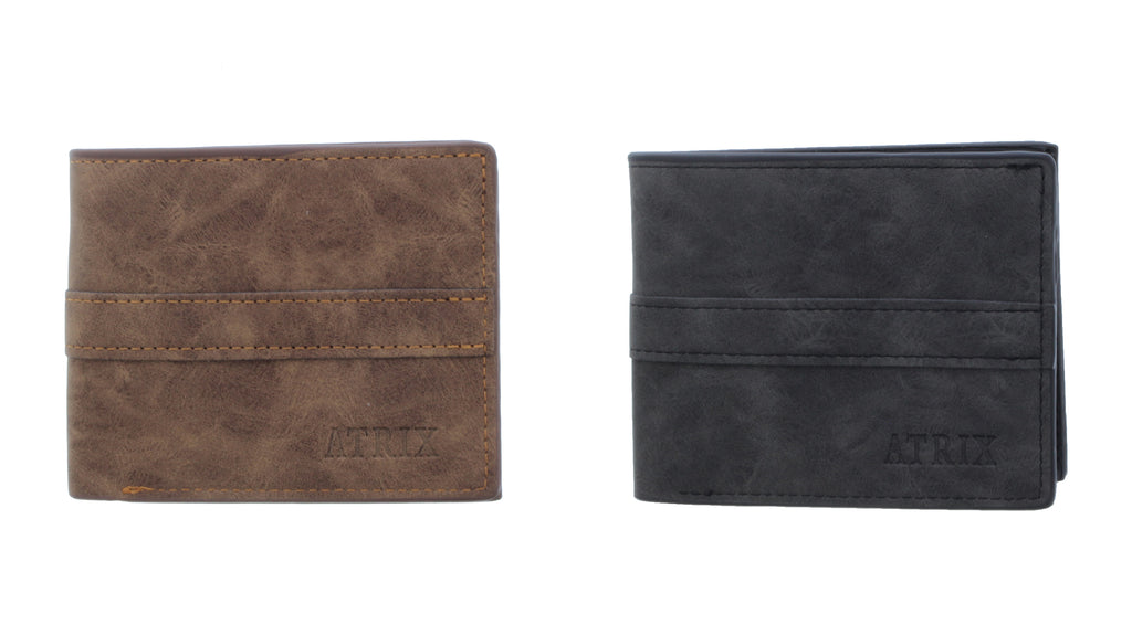 Small Bi Fold Synthetic Leather Wallet