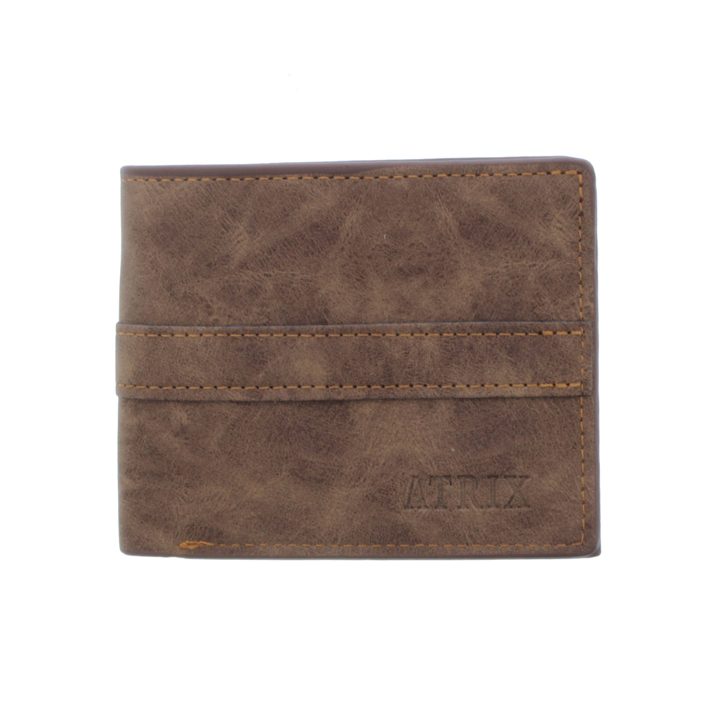 Small Bi Fold Synthetic Leather Wallet