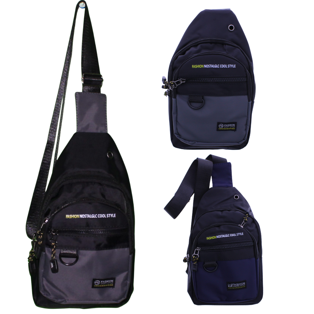 Two-Tone Crossbody Sling Bag