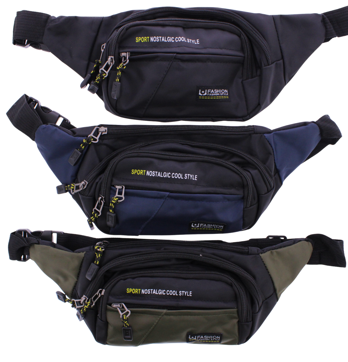 Two-Tone Sport Waist Bag Fanny Pack
