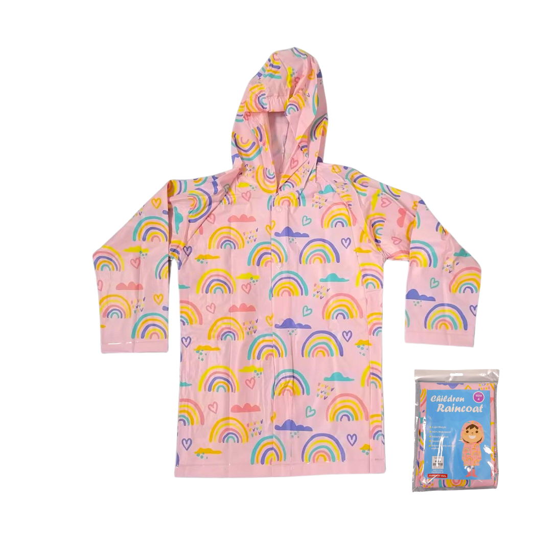 Kids Rainbow Raincoat