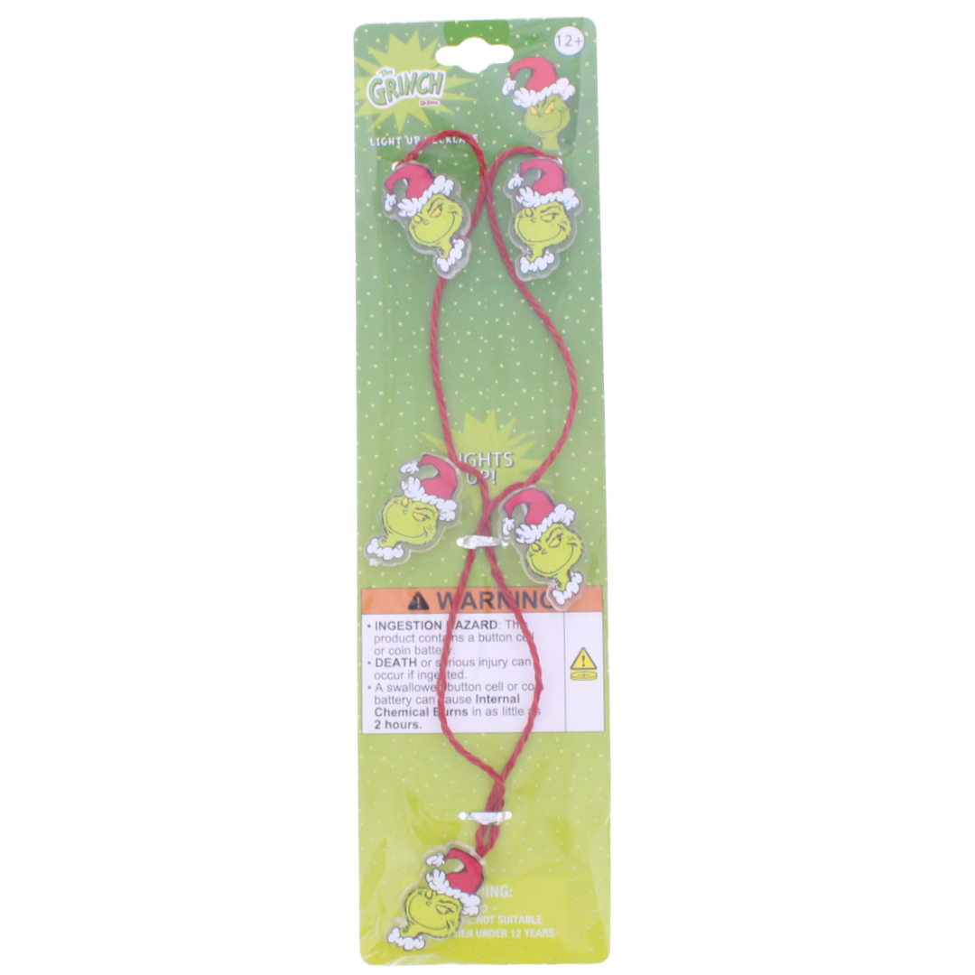 Dr. Seuss The Grinch Light-Up Christmas Necklace