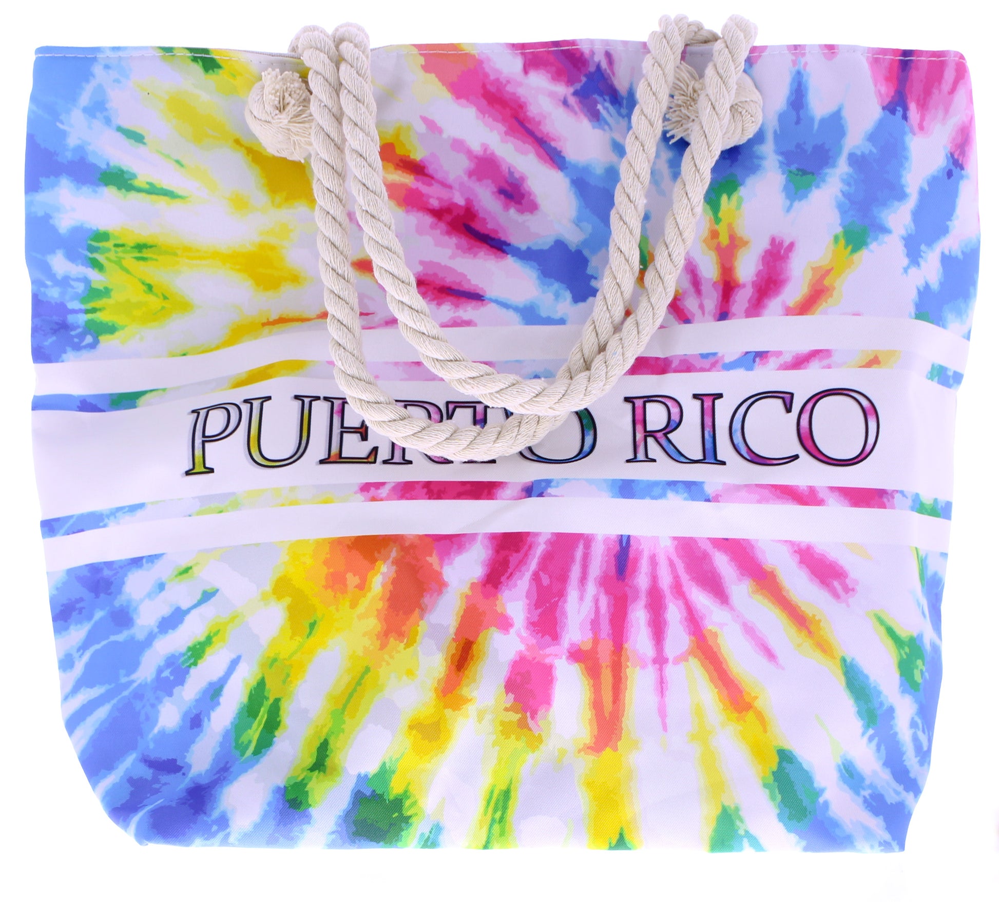 Puerto Rico Tie Dye Beach Tote
