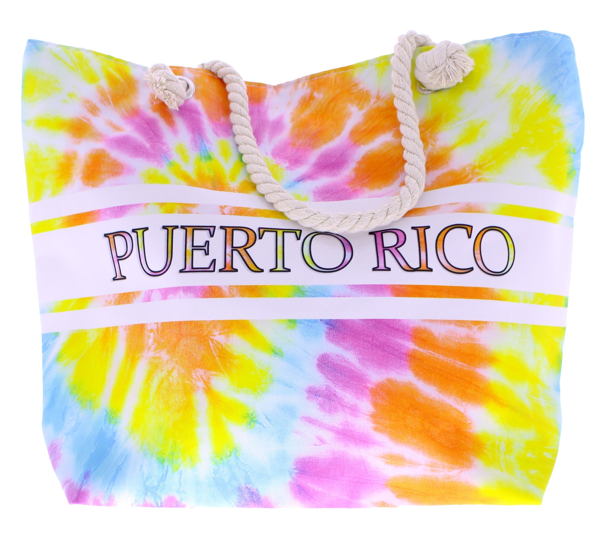 Puerto Rico Tie Dye Beach Tote