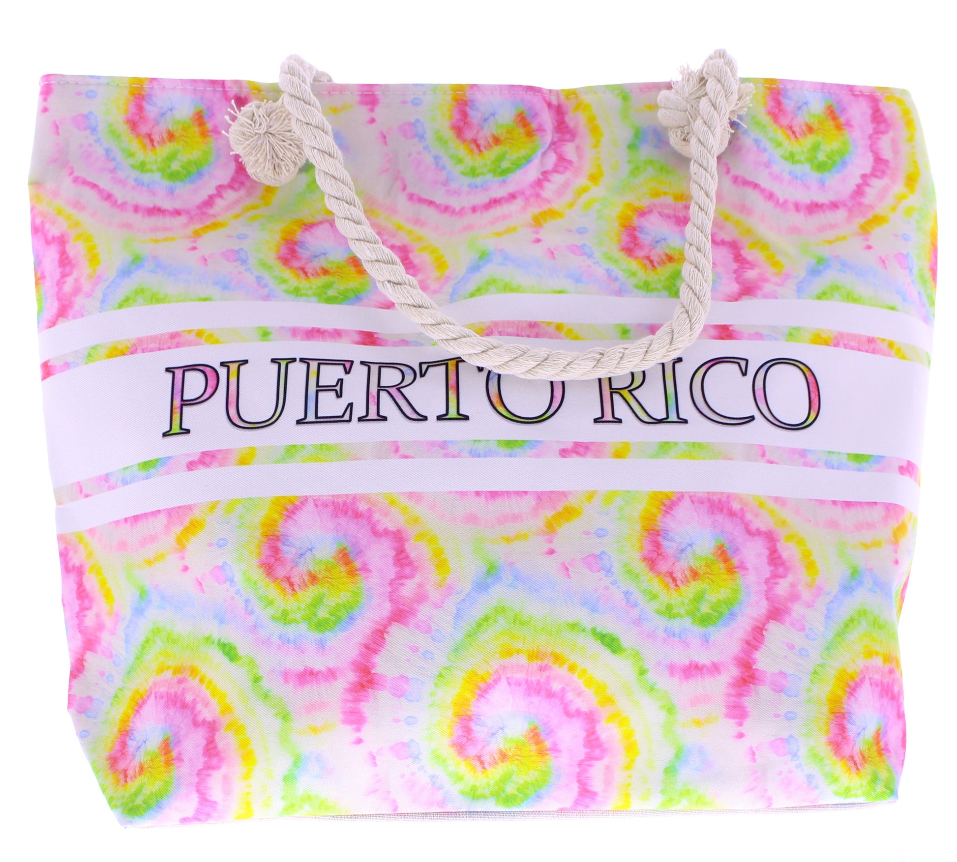 Puerto Rico Tie Dye Beach Tote