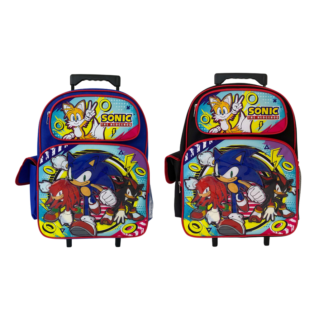 17” Sonic The Hedgehog Backpack with Wheels