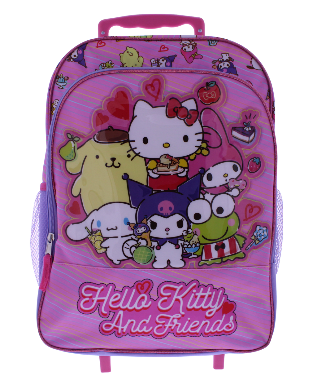 17” Hello Kitty & Friends Backpack with Wheels