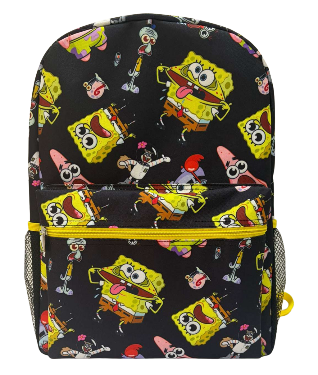 17” Spongebob Backpack with Front Pocket