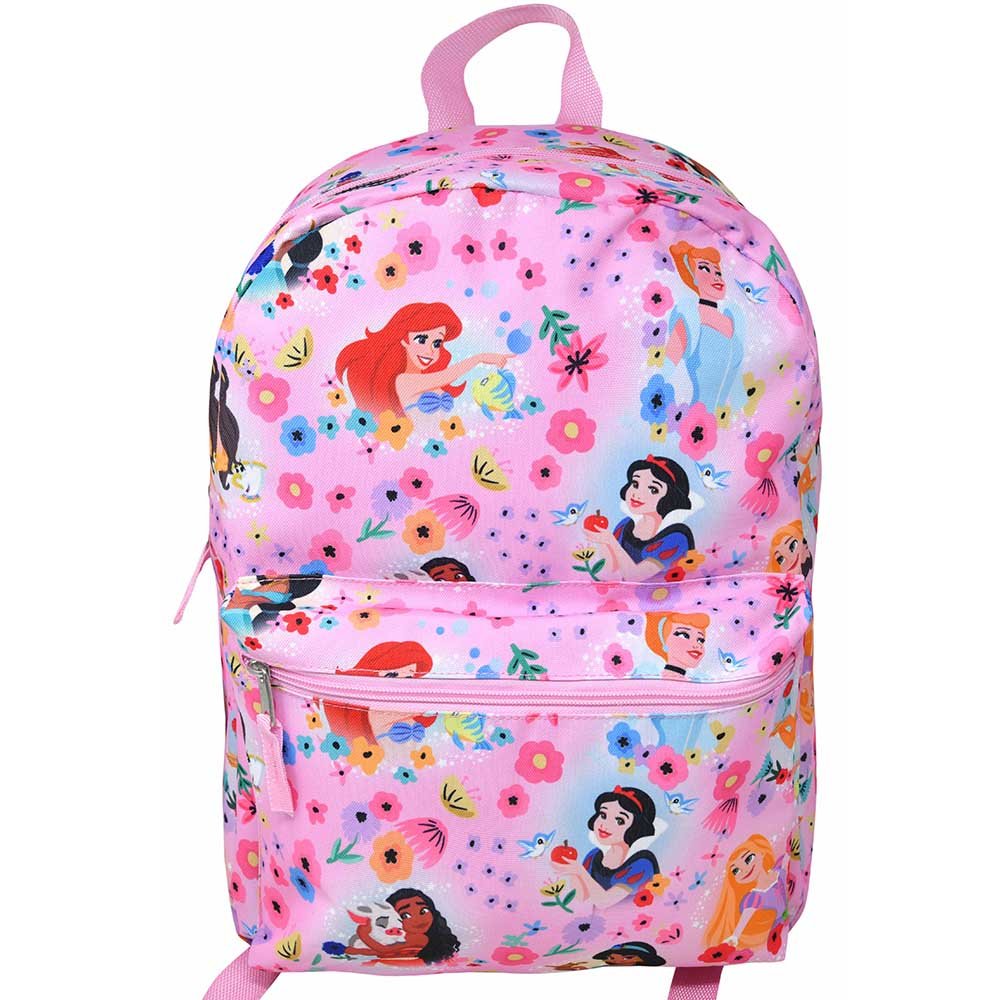 16” Disney Princess Backpack with Front Pocket