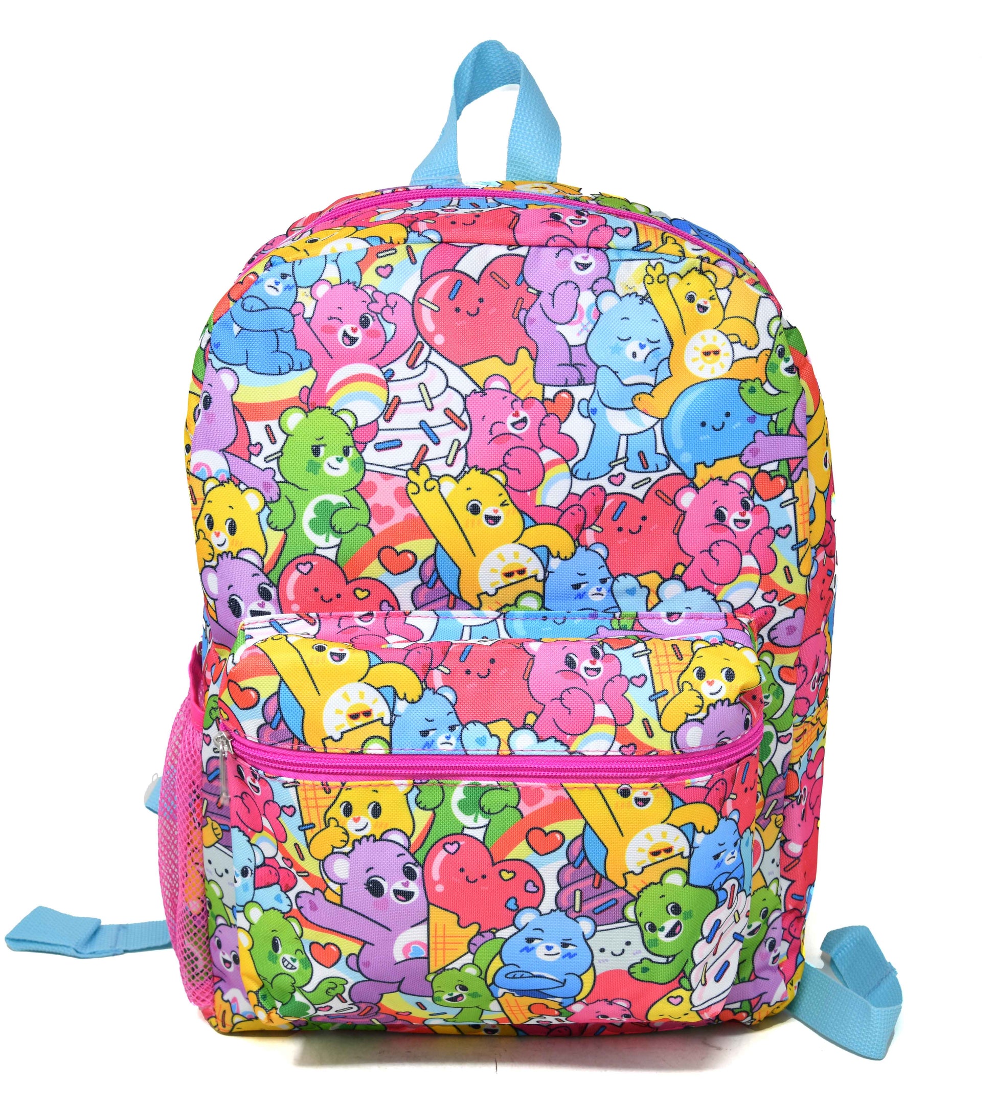 16” Care Bears Backpack with Front Pocket