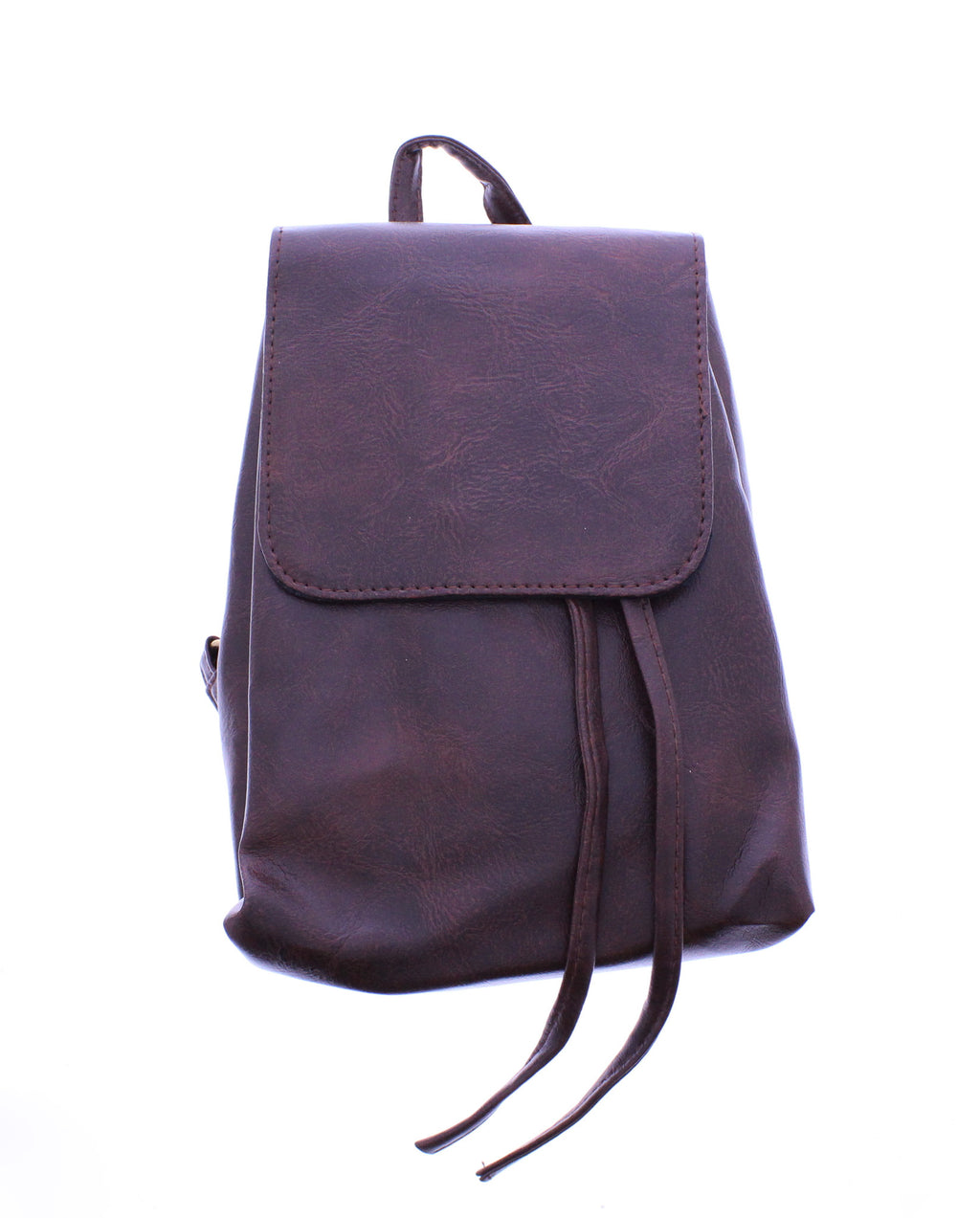 Mini Faux Leather Backpack