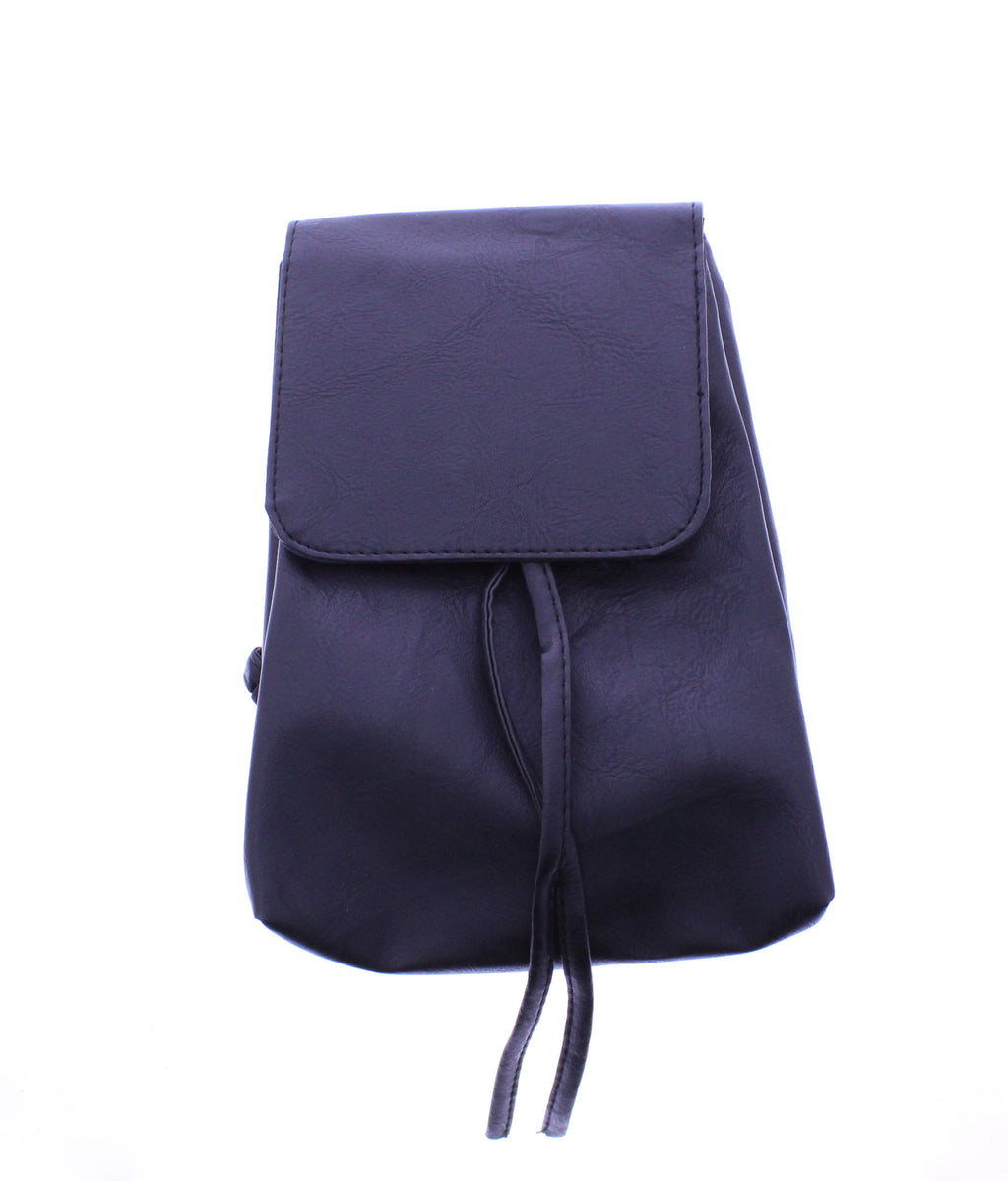 Mini Faux Leather Backpack