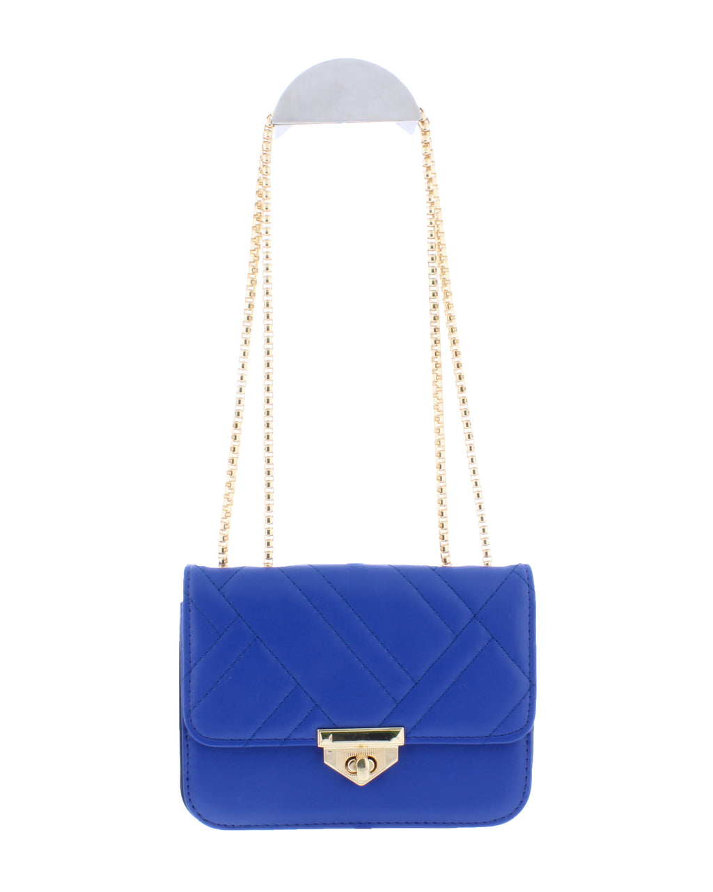 Small Quilted Purse with Chain Strap
