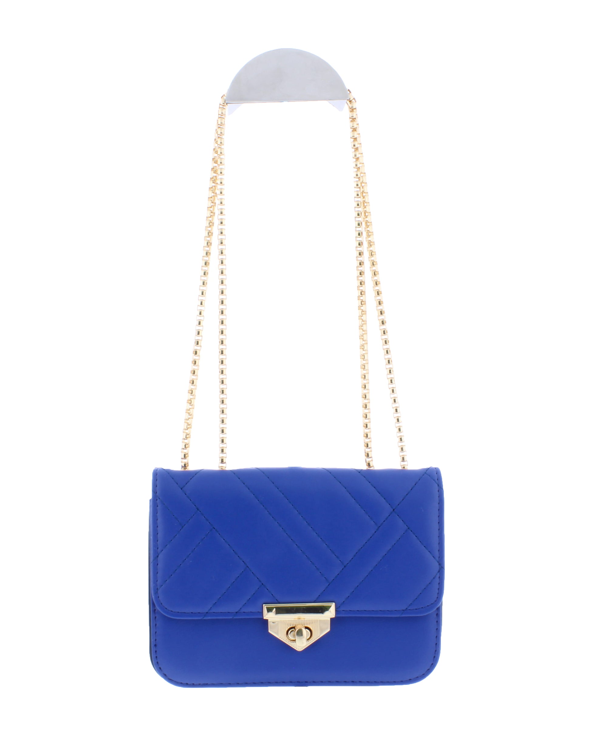 Small Quilted Purse with Chain Strap