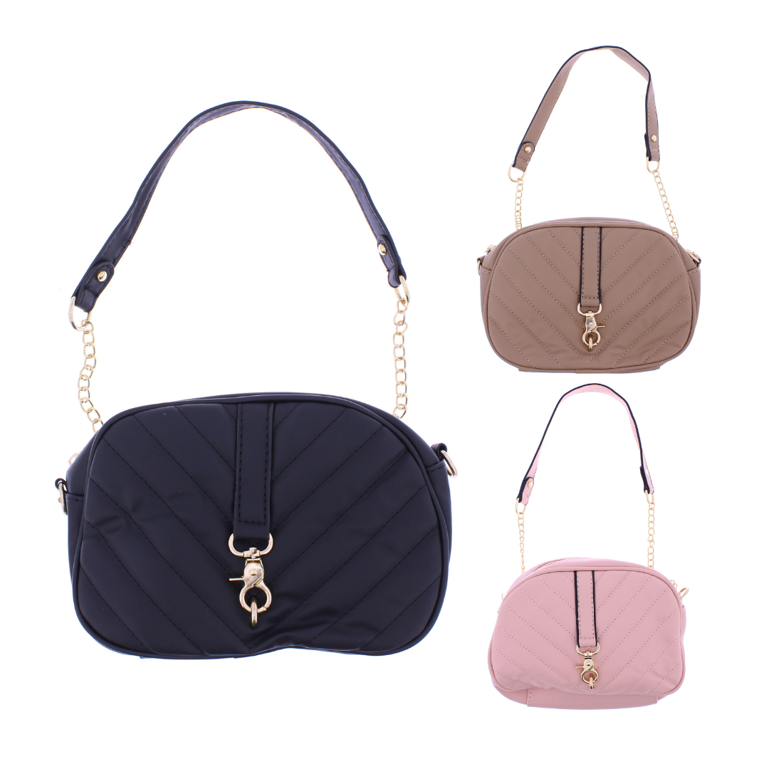 Oval Purse with Chain Strap
