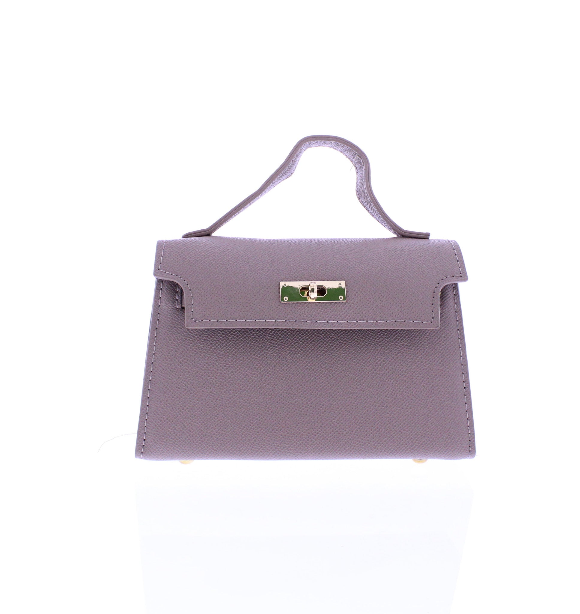 Mini Croc-Textured Shoulder Bag