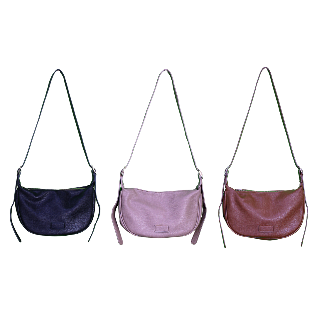 Pebbled Faux Leather Hobo Bag