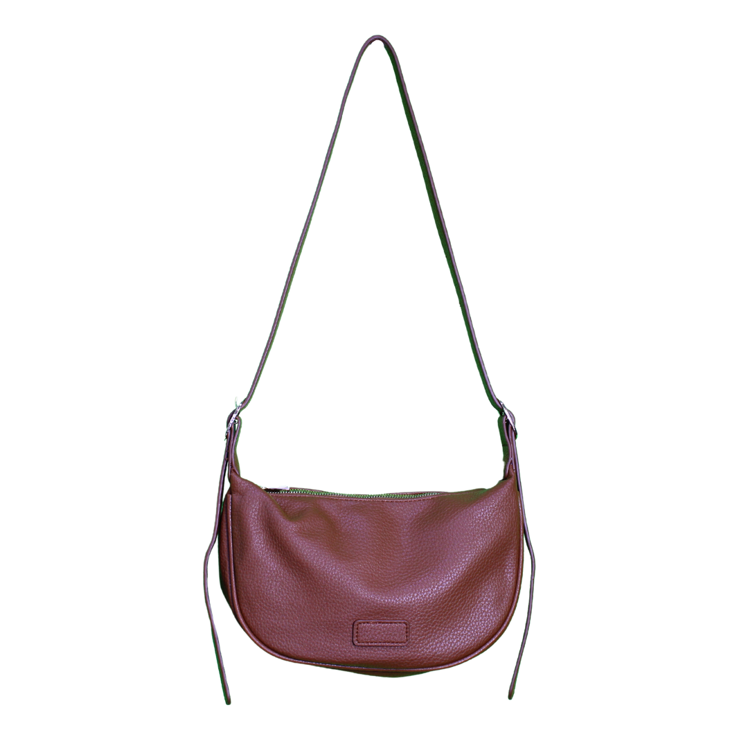Pebbled Faux Leather Hobo Bag