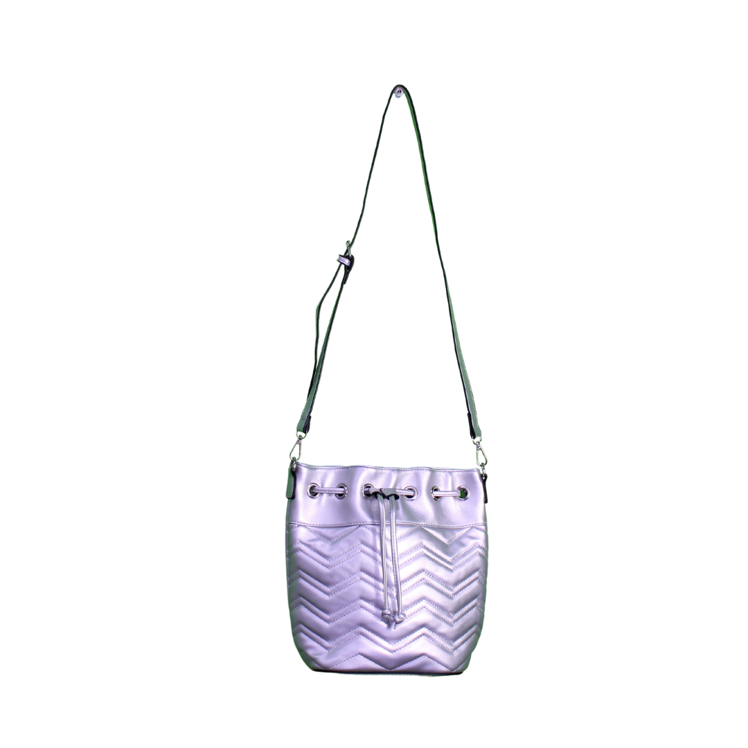 Metallic Bucket Bag