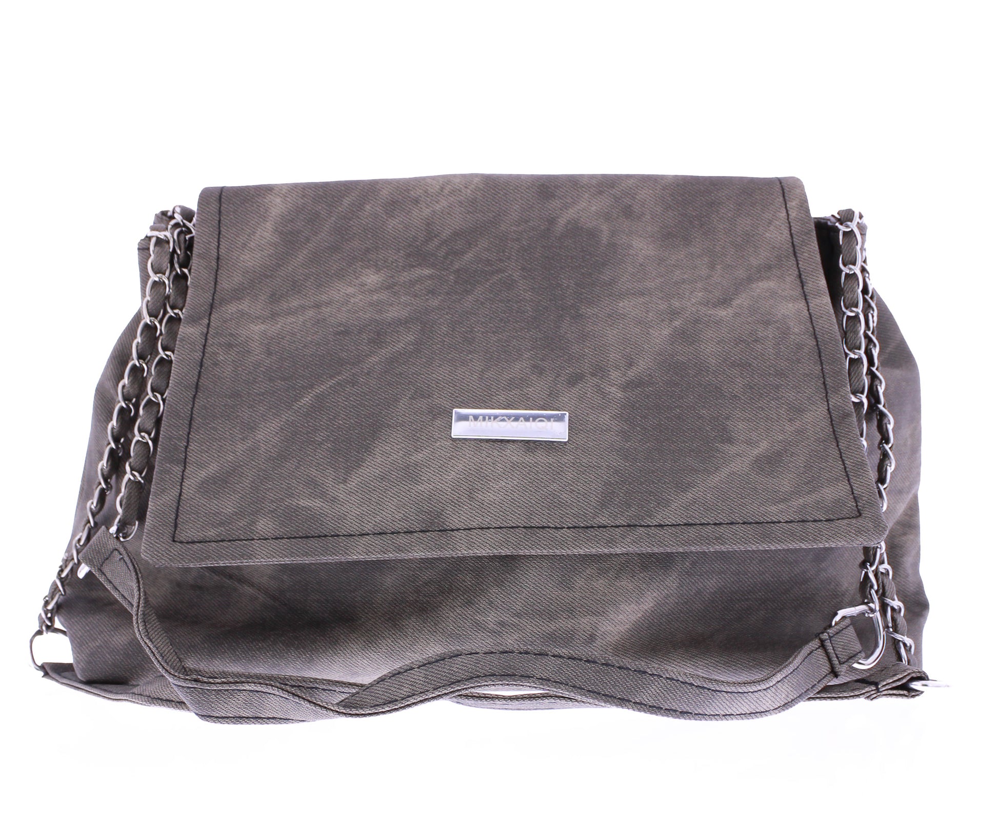 Washed Canvas Satchel Bag