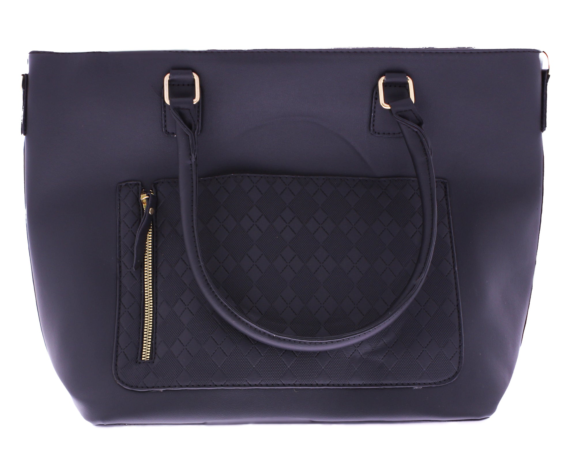 Faux Shoulder Bag with Outer Pocket