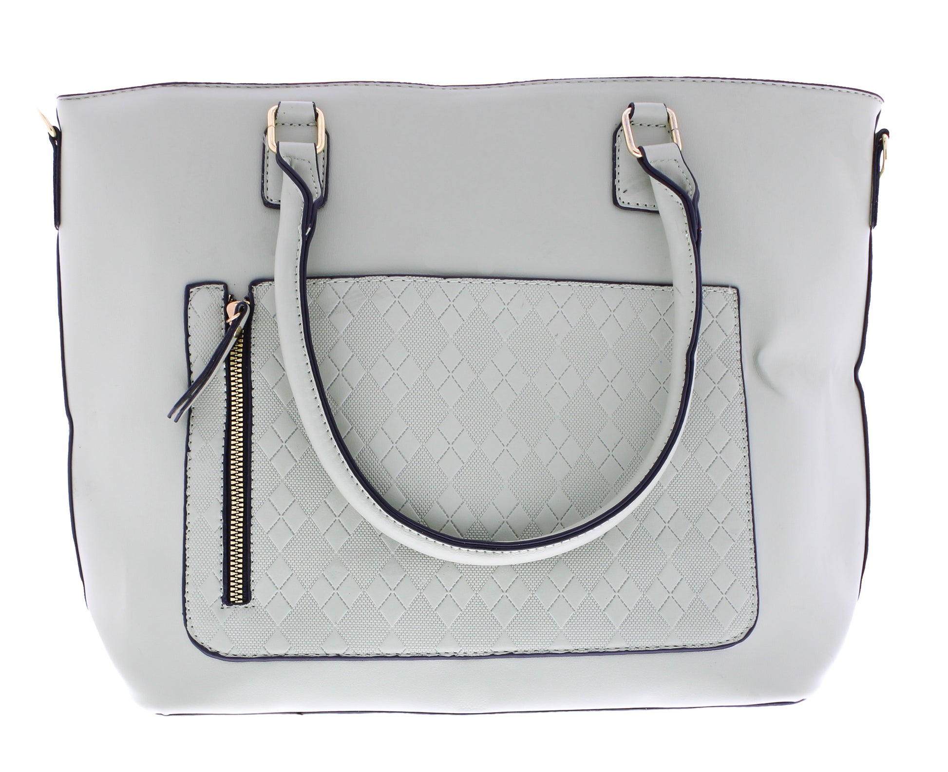 Faux Shoulder Bag with Outer Pocket