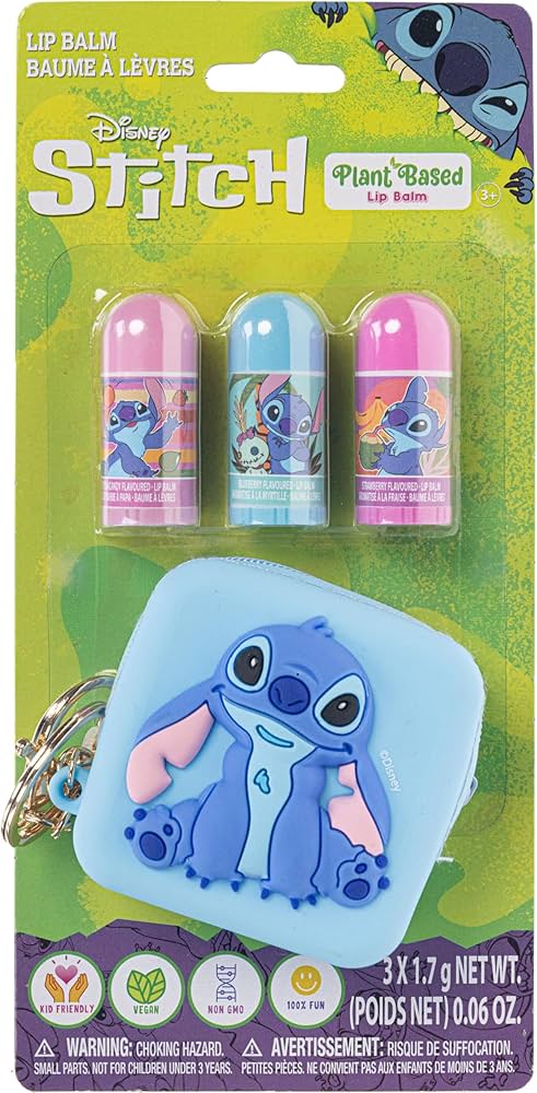 Stitch Lip Balms with Keychain