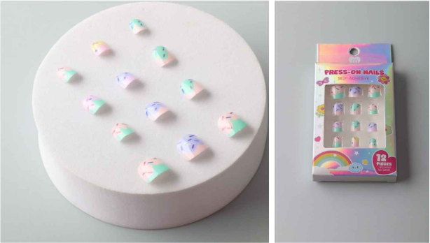 Confetti Press On Nails