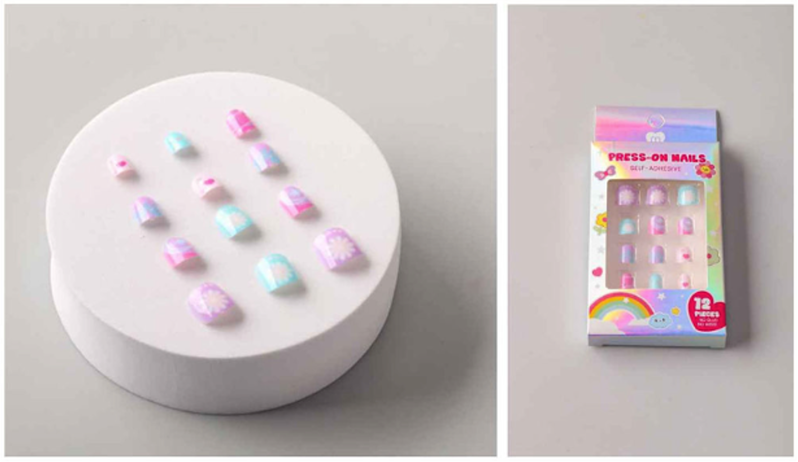 Flower Press On Nails