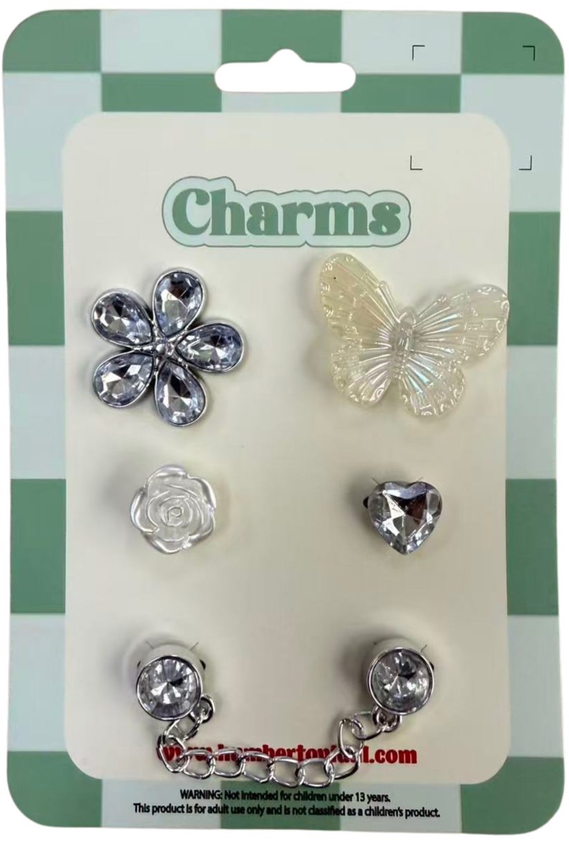 Gem & Chain Sparkle Charm Set
