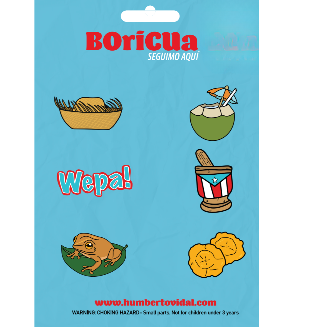 Boricua Wepa Charm Set