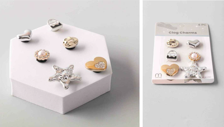 Mix Metal Shoe Charms