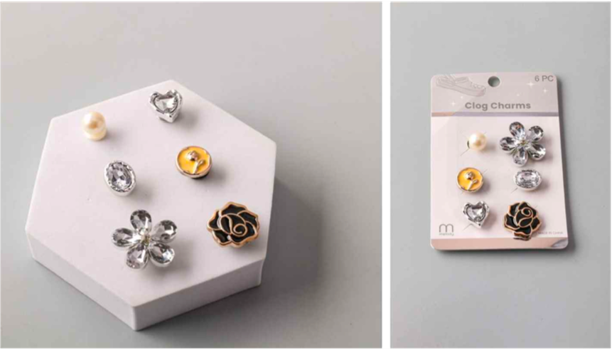 Mix Metals Shoe Charms