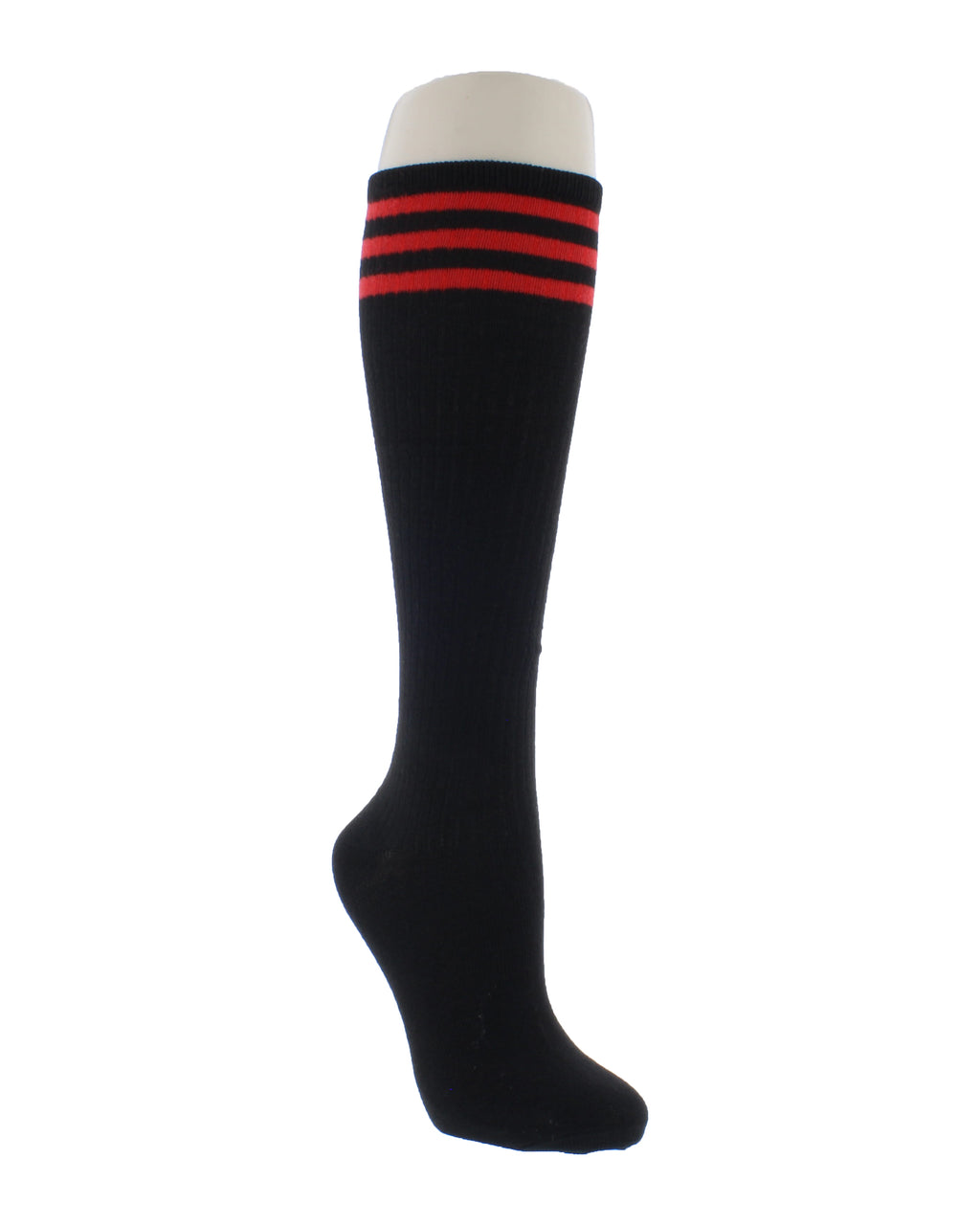 Knee High Sock with Three Stripes