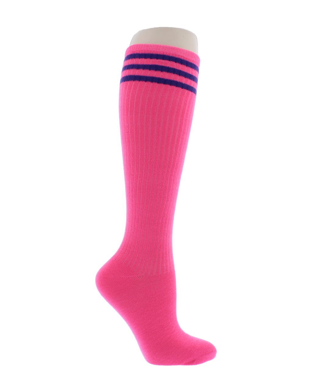 Knee High Sock with Three Stripes