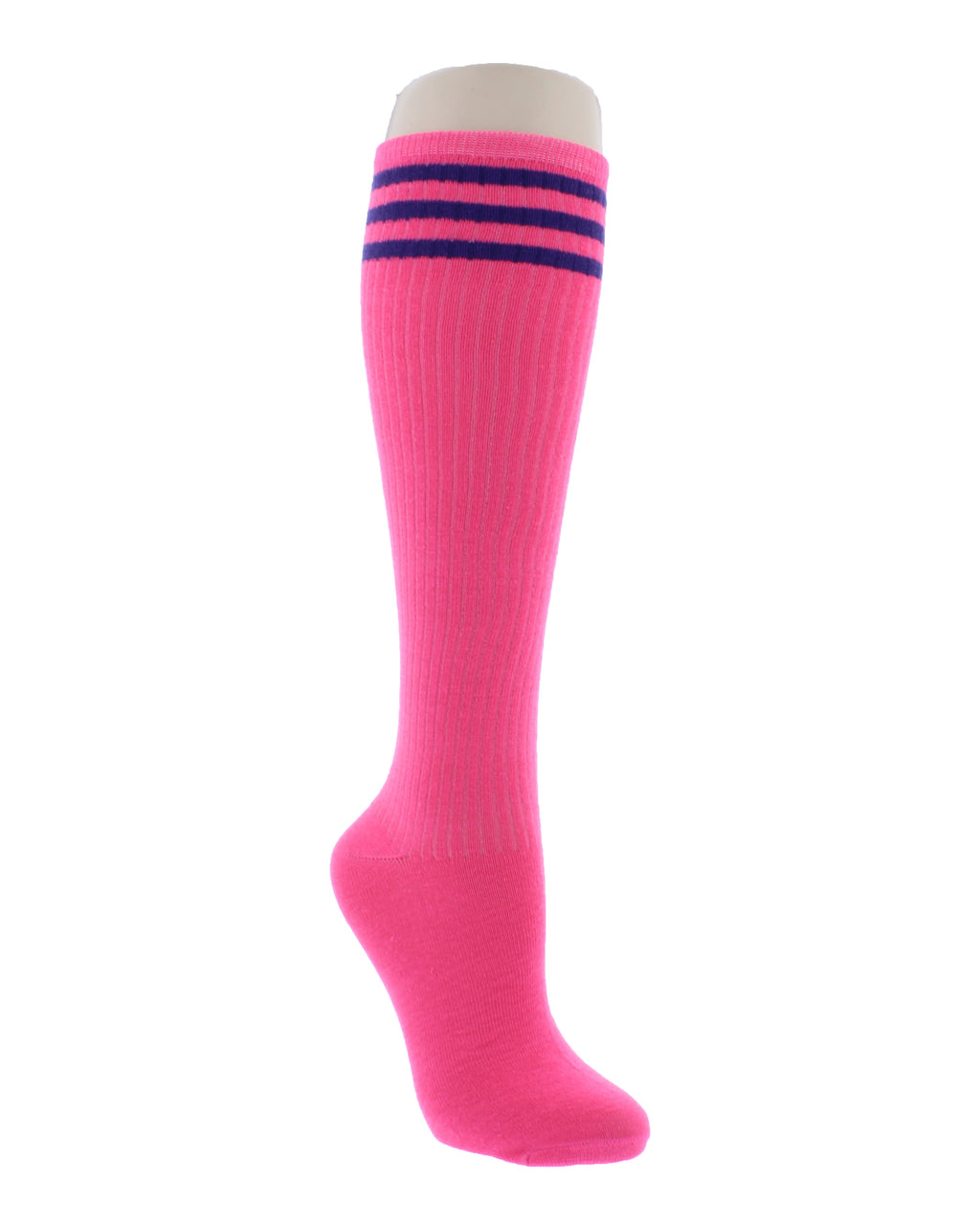 Knee High Sock with Three Stripes