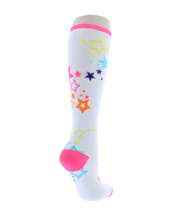 Knee High Sock with Abstract Print