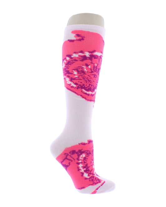 Knee High Sock with Tie Dye Print