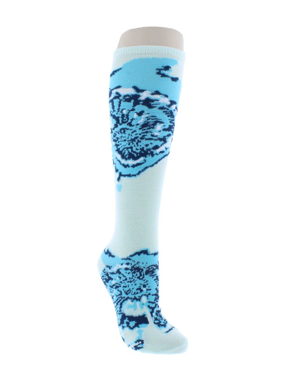Knee High Sock with Tie Dye Print