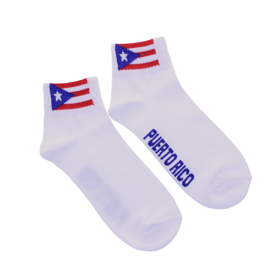 Ankle Sock with Puerto Rico Flag