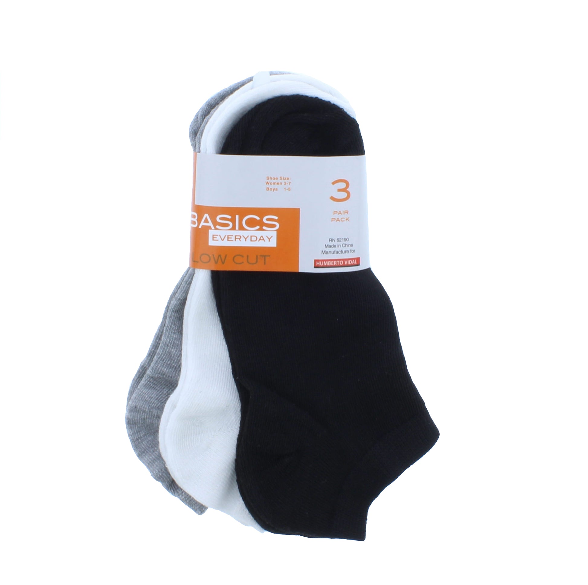 Mix Color Low Cut Sock 3-pack